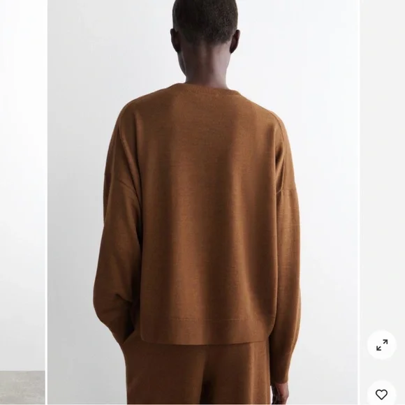 COS NWOT 100% MERINO WOOL CREW-NECK SWEATER - Picture 5 of 8